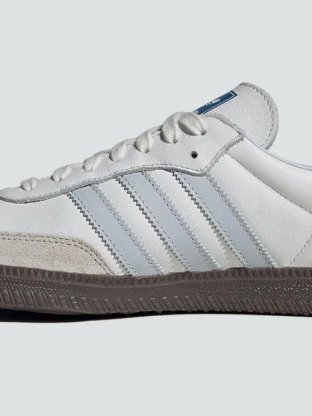 adidas SAMBA OG Sneakers in White-Halo Blue - Picture 3 of 13